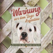 Cartello Dogo Argentino