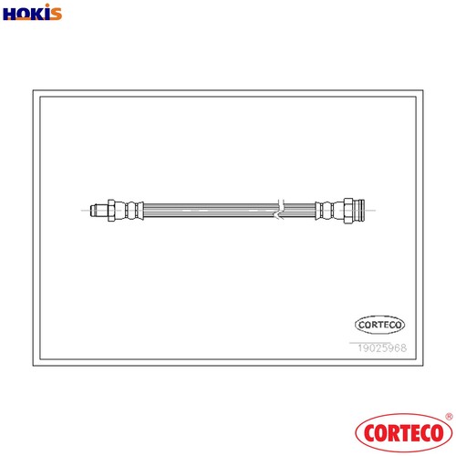 Tubo freno 19025968 - tubo, sedile