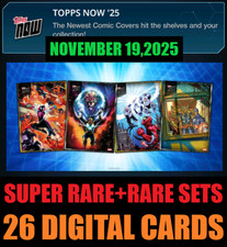 TOPPS NOW 19 NOVEMBRE 2025 SUPER RARA + SET RARI 26/26 - TOPPS MARVEL COLLECTION