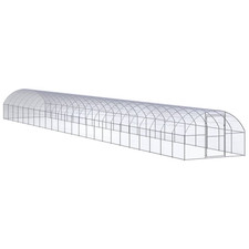 Pollaio Argento 3x4x2m Acciaio