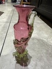 Antico vaso italiano in vetro