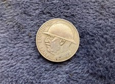 Moneta 20 lire 1943 elmetto Re