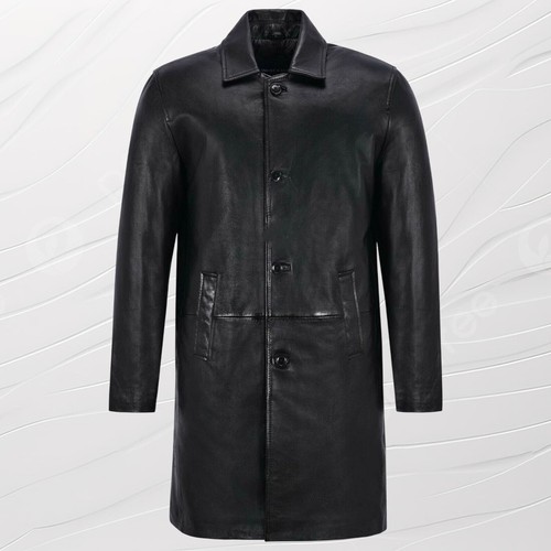 Giacca lunga trench - uomo, hide