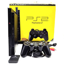 Console PS2 Slim Con Scatola Sony PlayStation 2 controller manuali cavi memory c