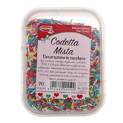Codetta mista zucchero - mista, di
