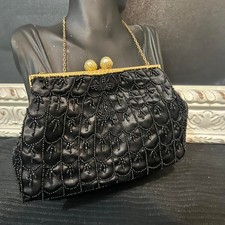 Sera vintage con perline nere