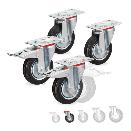 Ruote girevoli set 4 - ruote,