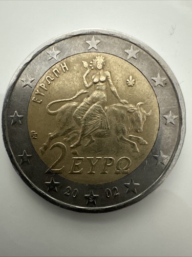 Moneta euro grecia 2002 con - moneta, 2