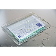 BUSTA PORTA DOCUMENTI IMPERMEABILE PER AUTO MOTO CAMION 14X16CM PIOGGIA CAMPER