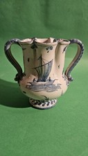 Vaso, Ceramica Cantagalli, 1877, h 12,8 cm, Diametro Base 6,5 Cm