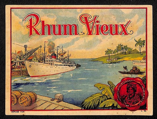 Rhum vieux old rum etichetta - rhum,