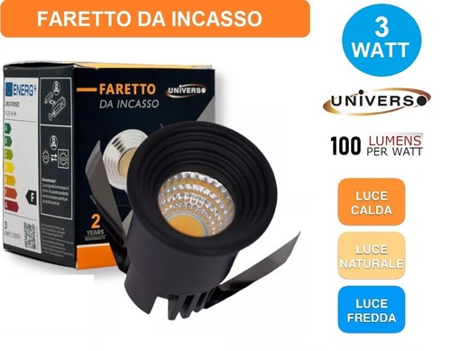 Faretto led punto - punto, luce