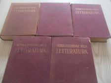 Storia Universale della Letteratura - Utet 1948 - 5 volumi