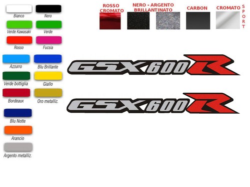 Adesivi logo scritta gsx - 600, r