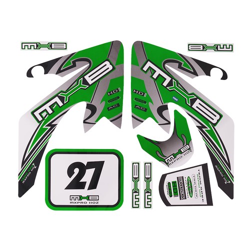 Set adesivi verde top - di,