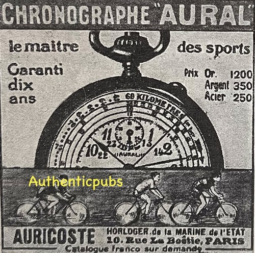 Publicite chronographe aural - publicite,