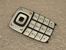 Tastiera originale Nokia 6101 | tappetino tastiera | tastiera | Keymat Silver Black NUOVO