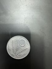 moneta 10 lire 1973 con aratro