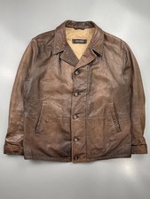 vintage 1990's Giorgio Armani leather jacket - size 48