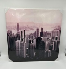 QUADRO CANVAS STAMPA SU TELA IN ALTA DEFINIZIONE NEW YORK  70X70 CM TELAIO LEGNO