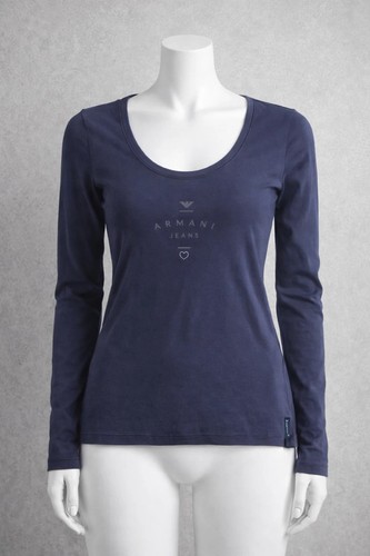 Top armani jeans blu navy - top,