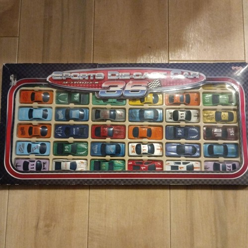 Die cast mini car set - cast, 36