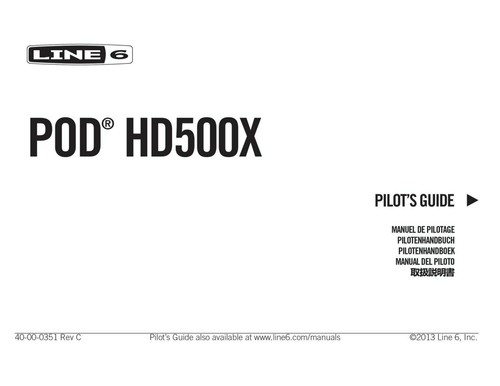 Line pod hd500x - pod, guida