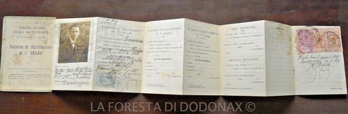 Vecchia patente guida auto - di,