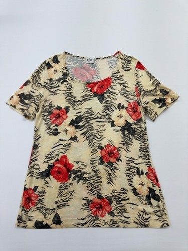 Shirt floreale girocollo - t-shirt,