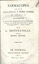 Brugnatelli farmacopea uso - brugnatelli,