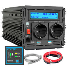 EDECOA Power Inverter 2000W 4000W Convertitore 12V 220V Onda Modificata USB LCD