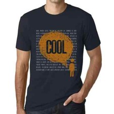 Uomo Maglietta Pensieri Freschi – Thoughts Cool – T-shirt Stampa Grafica