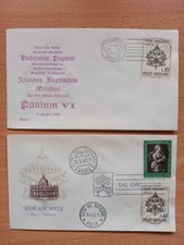Vaticano buste primo giorno 1963 Sede Vacante Storia postale
