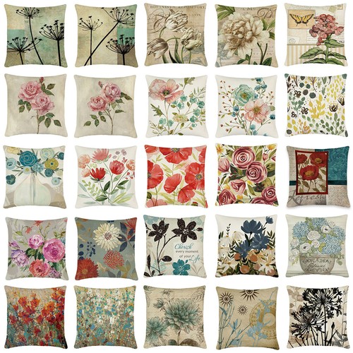 Copricuscino vintage fiori - copricuscino,