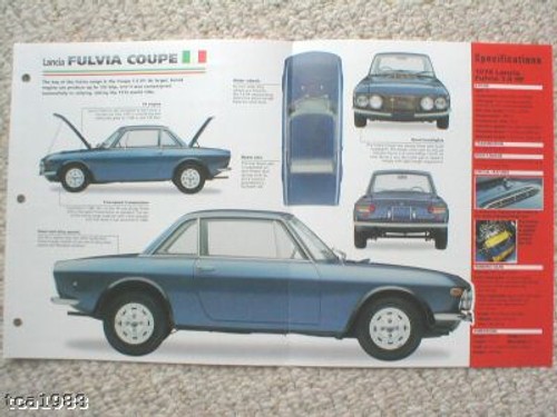 Lancia fulvia scheda - hf,