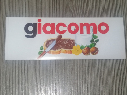 Adesivo nutella originale nome - adesivo,