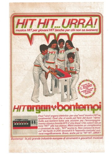 Pubblicità 1969 bontempi - 1969,