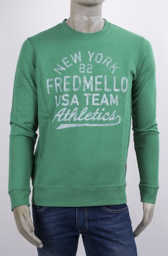 Felpa fred mello giro collo - mello,