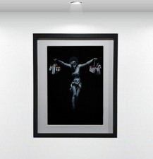 BANKSY - CRISTO CON BORSE PER