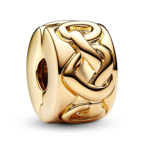 Pandora charm clip con cuori - pandora,
