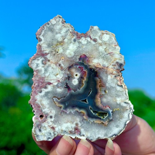 Fetta geode agata pizzo - fetta,