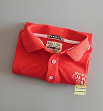 Maglia maniche corte tipo Polo Fred Mello bambino 8/ 10 anni  misura XL Rossa