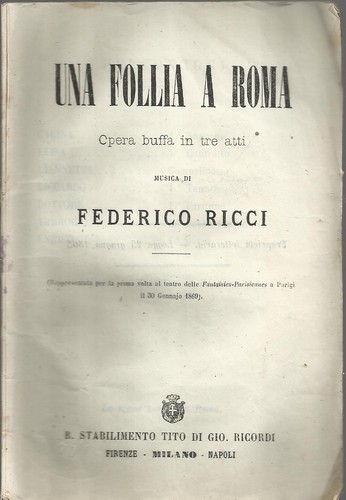 Lirica libretto una follia - , lirica_libretto_una