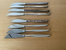 8X Vecchi Coltelli Da Tavola