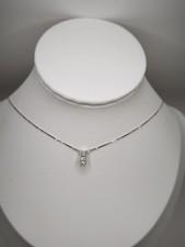 Collana Trilogy degradè  oro bianco 18 Kt marca Recarlo Ct 0,15 