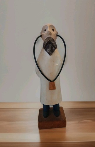 Medico legno intagliato a - medico, in