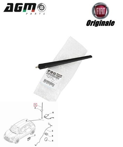 Asta antenna stelo 20cm tetto - antenna,