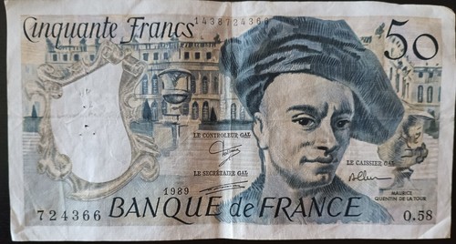 Banconota franchi francia - banconota, 50