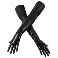 Guanti Lunghi Latex NERO