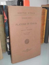 Vincenzo Cuoco - Platone in Italia 1 - Laterza, Scrittori d'Italia - 1928
